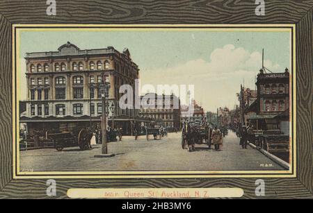 Queen Street, Auckland, New Zealand, Muir & Moodie studio, 1905, Auckland Stock Photo