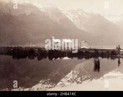 Glenorchy - Head of Lake Wakatipu, Burton Brothers studio, 1880-1890s, Wakatipu, Lake Stock Photo