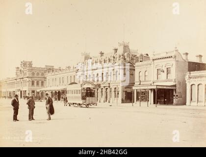 Dee Street, Invercargill. From the album: New Zealand Views, Burton Brothers studio, photography studio, 1880s, Dunedin, black-and-white photography Stock Photo