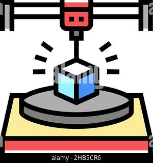 autocad 3d program color icon vector illustration Stock Vector Image ...