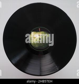 Abbey Road vinyl album LP record by The Beatles Stock Photo