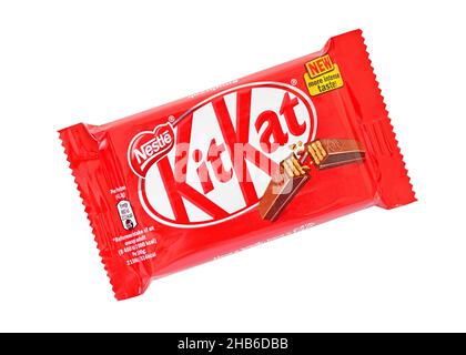KitKat Kit Kat Chocolate Covered Wafer Bar, United Kingdom Stock Photo