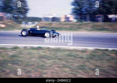 Formula One motor race, Italian Grand Prix, Monza 1961  BRM-Climax racing car of Tony Brooks Stock Photo