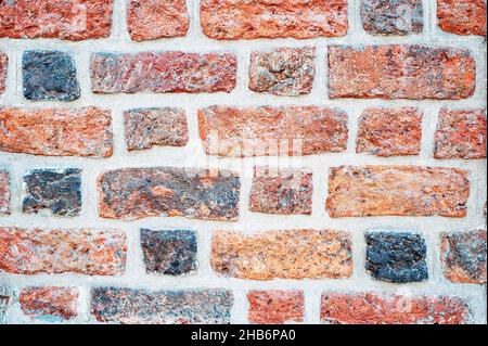 Colorfull brick wall. Macro, closeup Stock Photo