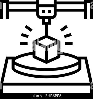 Medical 3D Printing outline icon. Simple element from healthcare ...
