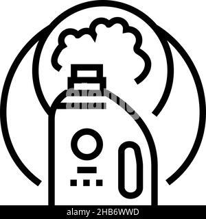 household chemical goods line icon vector illustration Stock Vector