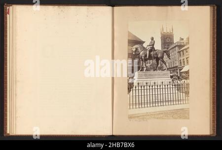 Equestrian statue of Prince Albert at Wolverhampton, Robert W. Thrupp (mentioned on object), Wolverhampton, in or after 1866 - in or before 1867, photographic support, albumen print, height 208 mm × width 128 mm Stock Photo