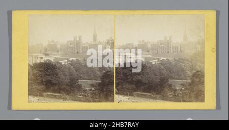 View of The Assembly Hall in Edinburgh, anonymous, Edinburgh, c. 1850 - c. 1880, cardboard, albumen print, height 85 mm × width 174 mm Stock Photo