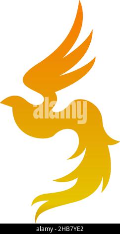 Phoenix logo icon design template vector illustration Stock Vector