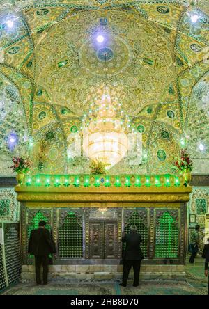 QAZVIN, IRAN - APRIL 5, 2018: Interior of Imamzadeh Emamzadeh Hossein shrine in Qazvin, Iran Stock Photo