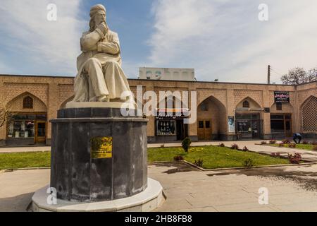 ARDABIL, IRAN - APRIL 10, 2018: Sheikh Safi-ad-din Ardabili statue in Ardabil, Iran Stock Photo