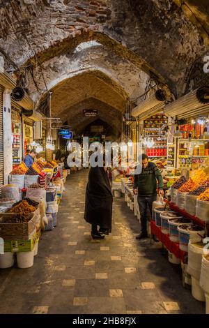 ARDABIL, IRAN - APRIL 10, 2018: View of the bazaar market in Ardabil, Iran Stock Photo