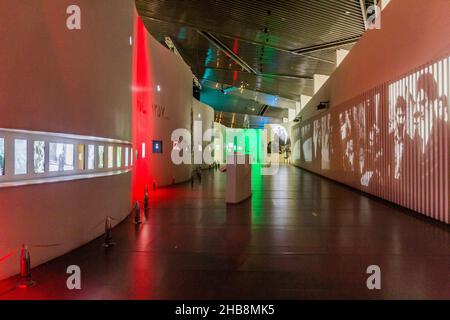 TEHRAN, IRAN - APRIL 16, 2018: Exhibits in the Islamic Revolution and Holy Defense Museum in Tehran, Iran Stock Photo