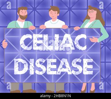 Handwriting text Celiac Disease. Business concept autoimmune disorder that primarily affects small intestine -42565 Stock Photo