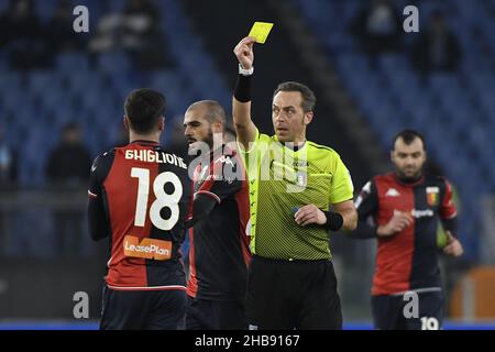 Rome, Italy. 17th Dec, 2021. Referee Pairetto during the 18th day of the Serie A Championship between S.S. Lazio vs Genoa CFC on 17 December 2021 at the Stadio Olimpico in Rome, Italy. Credit: Independent Photo Agency/Alamy Live News Stock Photo