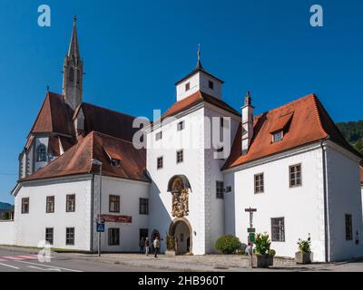 Gaming, Austria - September 26 2021: Kartause Gaming Charterhouse called Maria Thron, a Former Carthusian Monastery Stock Photo