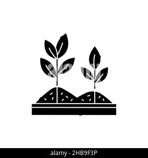 Mulching olor line icon. Garden service. Pictogram for web page, mobile app, promo. UI UX GUI design element. Editable stroke. Stock Vector