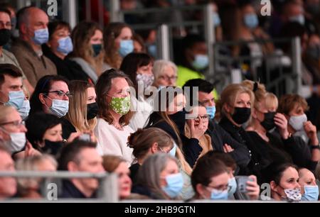 Royal Victoria Dock, UK. 17th Dec, 2021. London International Horse Show. Excel London. Royal Victoria Dock. Most of the crowd are wearing face masks. Credit: Sport In Pictures/Alamy Live News Stock Photo
