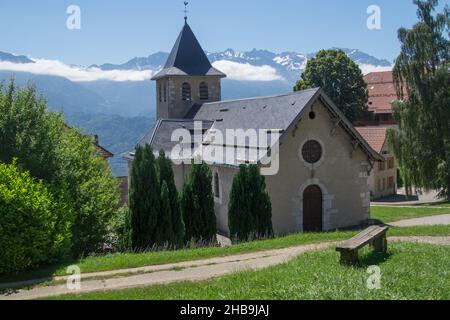 Small chapel in Saint Hilaire du Touvet, Isere, France Stock Photo