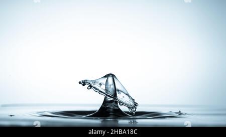 drop of water falling on a surface Stock Photo - Alamy