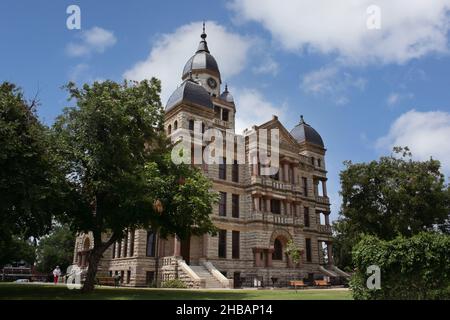 Denton County Courthouse located in Denton, TX Stock Photo