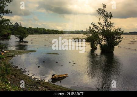 View of the Lough Neagh in the North Ireland Stock Photo