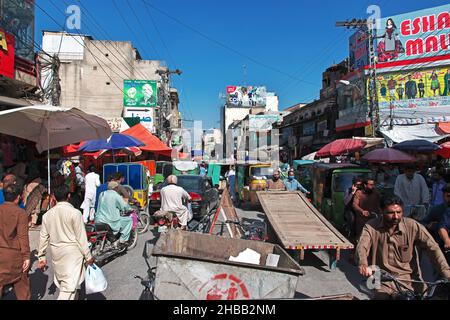 Local market in Rawalpindi close Islamabad, Punjab province, Pakistan Stock Photo