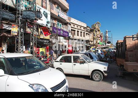 Local market in Rawalpindi close Islamabad, Punjab province, Pakistan Stock Photo