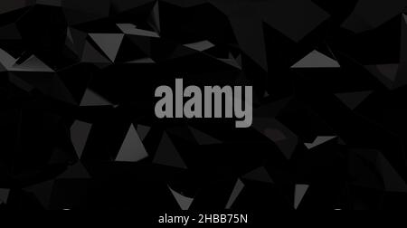 Abstract dark polygonal mosaic background Stock Photo