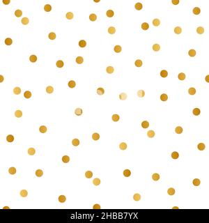 Elegant Gold Dot Pattern Design Background Stock Vector