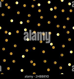 Elegant Festive Gold Dot Pattern Design Background Stock Vector