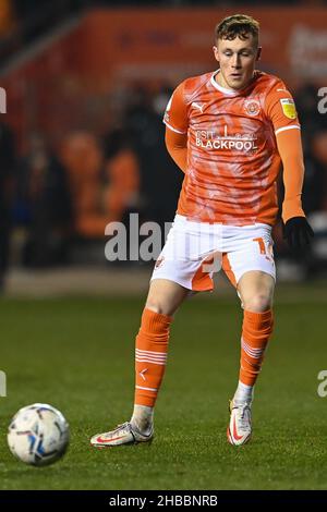 Sonny Carey #16 of Blackpool during the pre-game warmup Stock Photo - Alamy