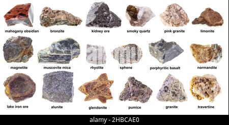 Rocks different names of List of