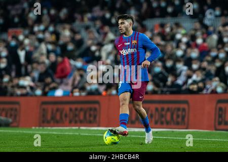 18th December 2021;  Nou Camp, Barcelona, Spain: la liga League football, FC Barcelona versus Elche;  33 Abde of FC Barcelona Stock Photo