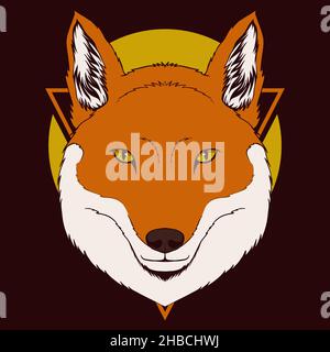 Fox head vector illustration Stock Vector