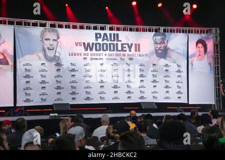 Tampa, Florida, USA. 17th Dec 2021. TAMPA, FL - DECEMBER 17:  Miscellaneous shots from Seminole Hard Rock Tampa for Jake Paul vs. Tyron Woodley 2 - Media Week on December 17, 2021 in Tampa, Florida, United States. (Photo by Louis Grasse/PxImages) Credit: Px Images/Alamy Live News Stock Photo