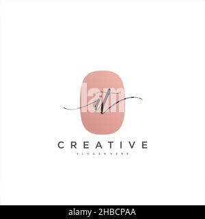 IT Initial handwriting minimalist geometric logo template vector art, Logo for business beauty, fashion, and other art Stock Vector