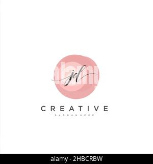 JD Initial handwriting minimalist geometric logo template vector art, Logo for business beauty, fashion, and other art Stock Vector