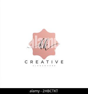 KK Initial handwriting minimalist geometric logo template vector art, Logo for business beauty, fashion, and other art Stock Vector