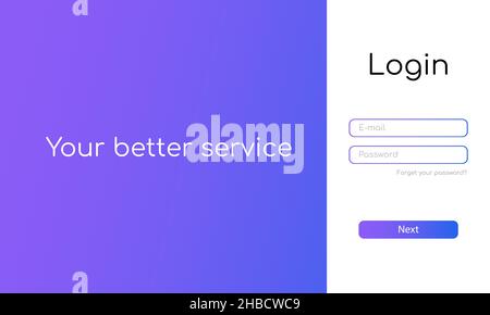 Login and Register Form with Blue Theme for Desktop Application or ...