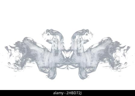 Steam isolated on a white background. Stock Photo