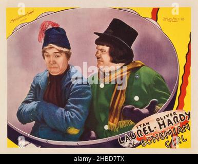 OLIVER HARDY and STAN LAUREL in THE BOHEMIAN GIRL (1936), directed by CHARLEY ROGERS and JAMES W. HORNE. Credit: HAL ROACH/MGM / Album Stock Photo