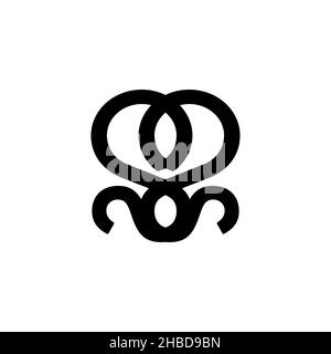 Octopus icon. Simple style printer ink cartridge company big sale poster background symbol. Printer ink cartridge company logo design element. Stock Vector