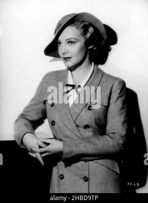 MADELEINE CARROLL in SECRET AGENT (1936), directed by ALFRED HITCHCOCK. Credit: GAUMONT-BRITISH / Album Stock Photo