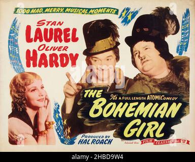 JULIE BISHOP, OLIVER HARDY and STAN LAUREL in THE BOHEMIAN GIRL (1936), directed by CHARLEY ROGERS and JAMES W. HORNE. Credit: HAL ROACH/MGM / Album Stock Photo