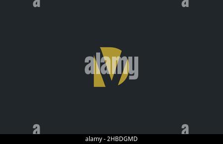 Initial letter DV uppercase modern logo design template elements ...