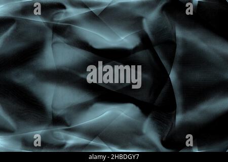 Abstract dark moody twisted silk fabric for background Stock Photo
