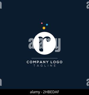 Dots Letter R Logo. R Letter Design Vector with Dots. Vector Lettering Illustration of a Colorful Alphabet with Bubbles. Stock Vector