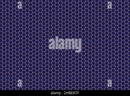 A purple backdrop with hexagons pattern Stock Photo