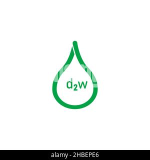 Oxo-biodegradable plastic d2w recycling code vector eco sign Stock Vector